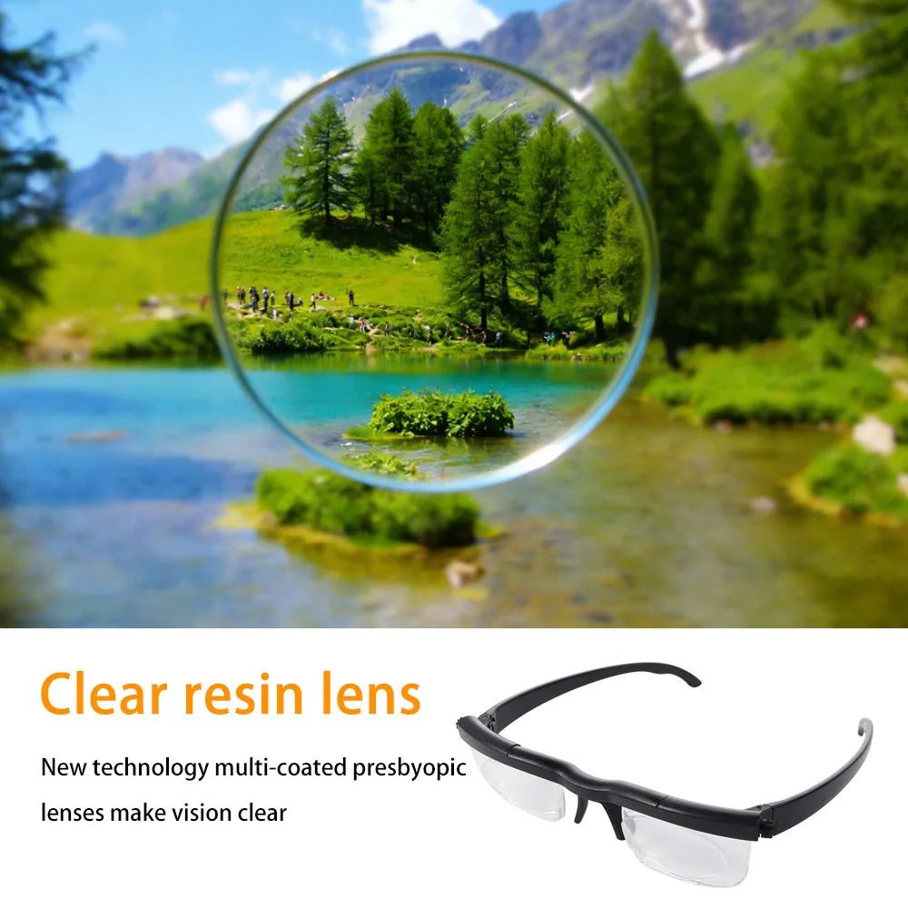 Adjustable Strength Variable Focus Glasses – Reading & Distance Adjustable Focus Glasses PLUSH