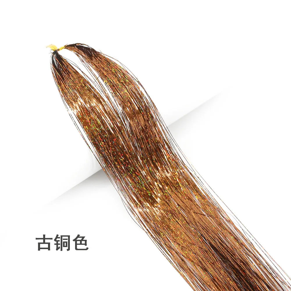 Hair Tinsel Kit – Glitter Rainbow Sparkle Extensions 94cm Hair Tinsel Extensions PLUSH 8