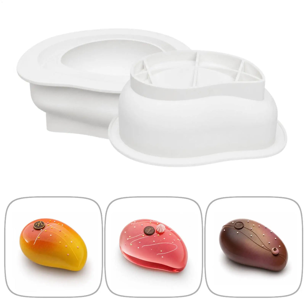 3D Mango Silicone Mold for Cake, Soap & Chocolate Making Silicone Baking Mold PLUSH