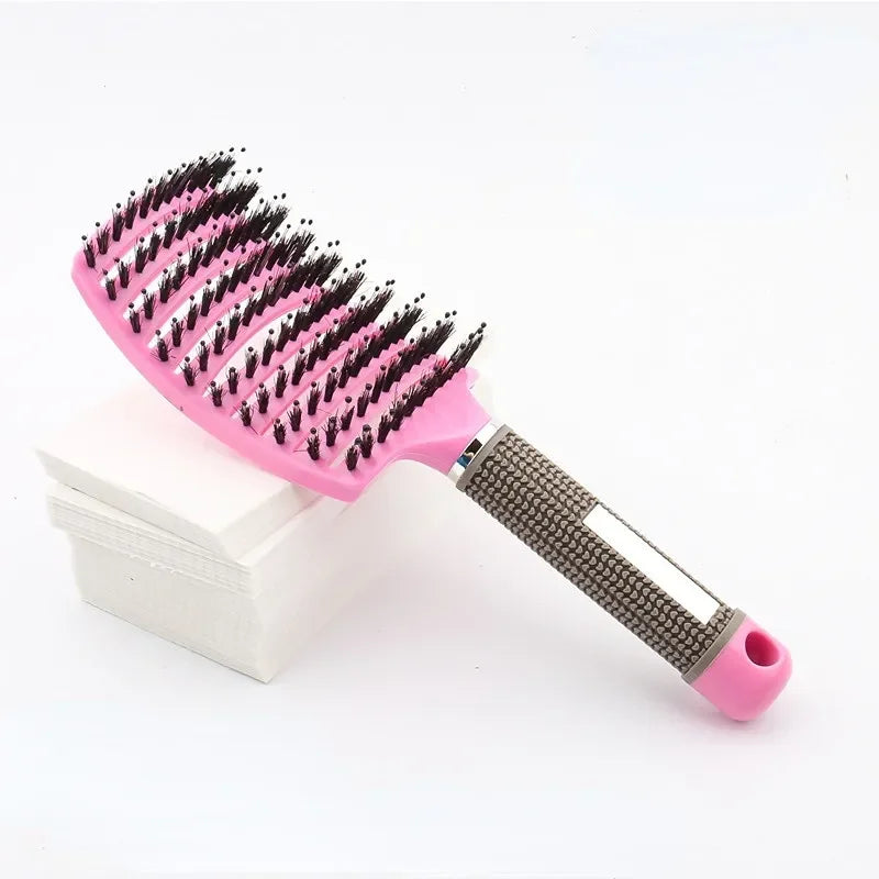 Magic Detangling Hair Comb & Scalp Massage Brush – 2 Styles Detangling Hair Comb PLUSH Pink 1