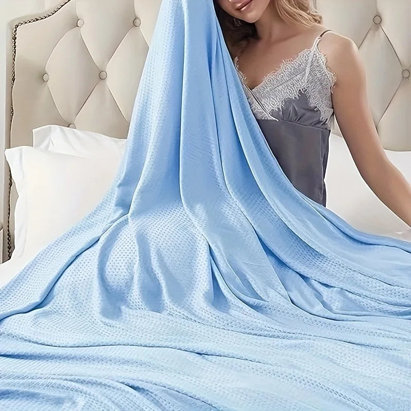 Bamboo Cooling Blanket for Adults – Lightweight & Breathable Cooling Blanket PLUSH