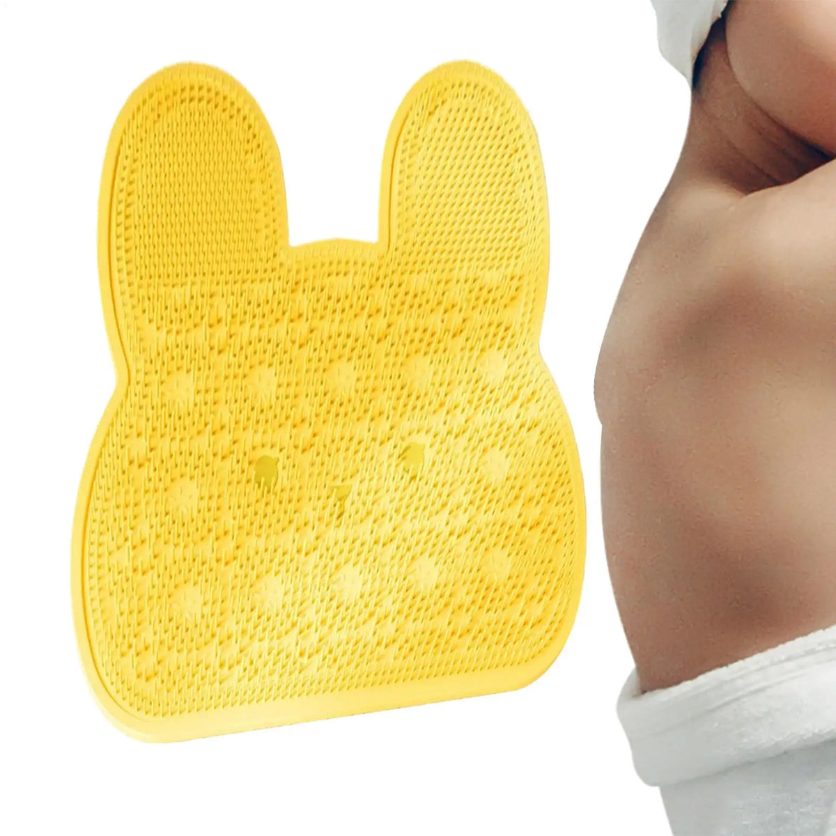 Silicone Shower Foot Scrubber Mat – Non-Slip Bath Massage Pad Shower Scrubber Mat PLUSH
