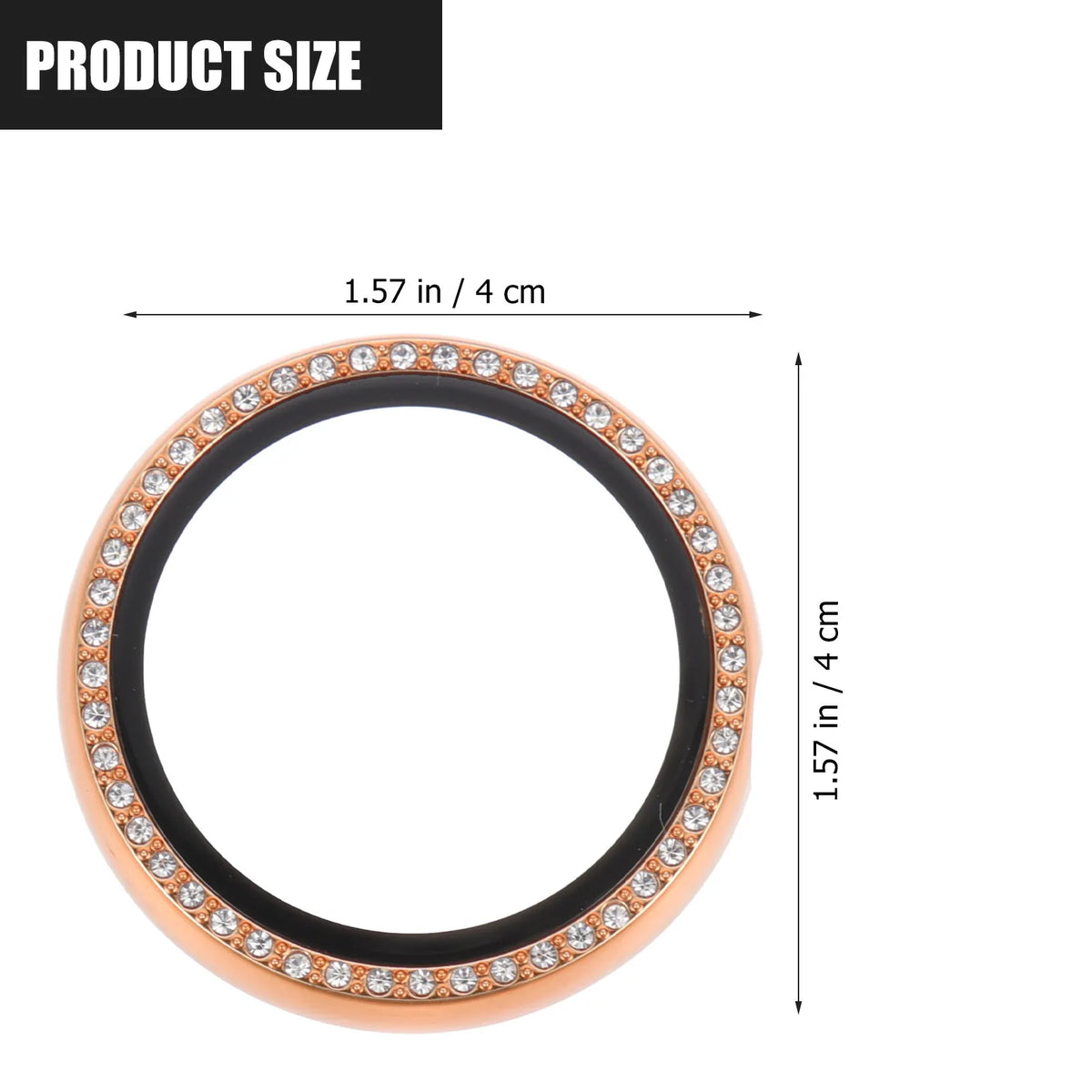 Rhinestone Smartwatch Screen Protector Case for Google Watch Smartwatch Protector Case PLUSH Rose Gold