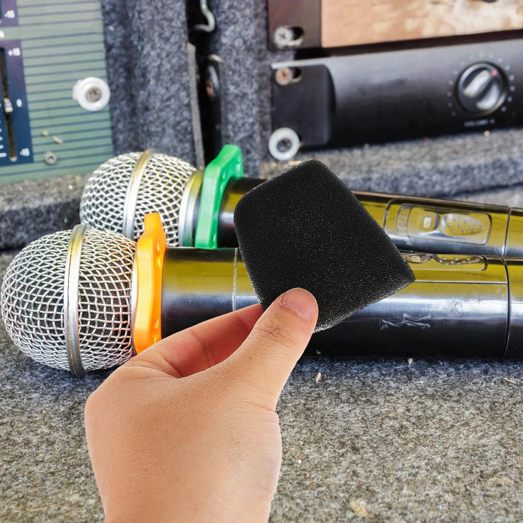 12-Pack Mic Foam Windscreen Covers – Universal Pop Filter Microphone Accessory PLUSH Default Title