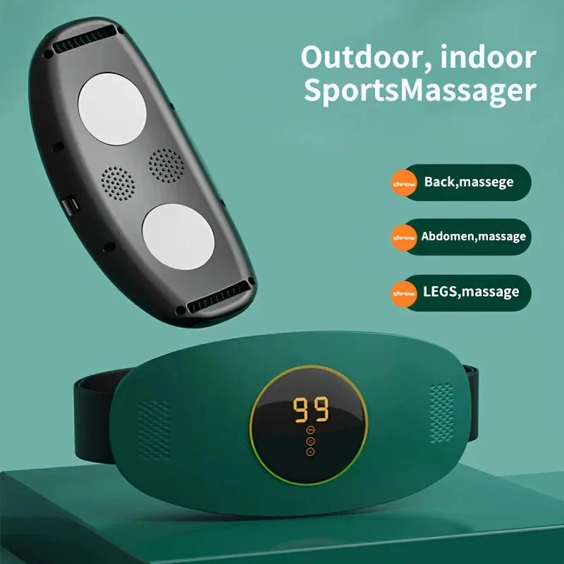 Rechargeable EMS Waist Belt Massager – Vibrating Body Shaper EMS Massager Belt PLUSH