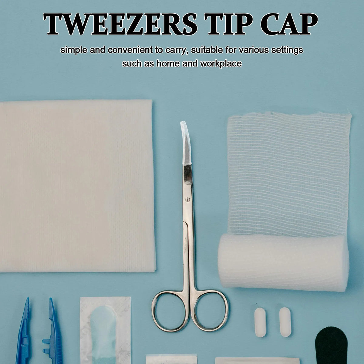 100pcs Clear Tweezer Tip Covers – Non-Slip Protective Sleeves Tweezer Tip Covers PLUSH