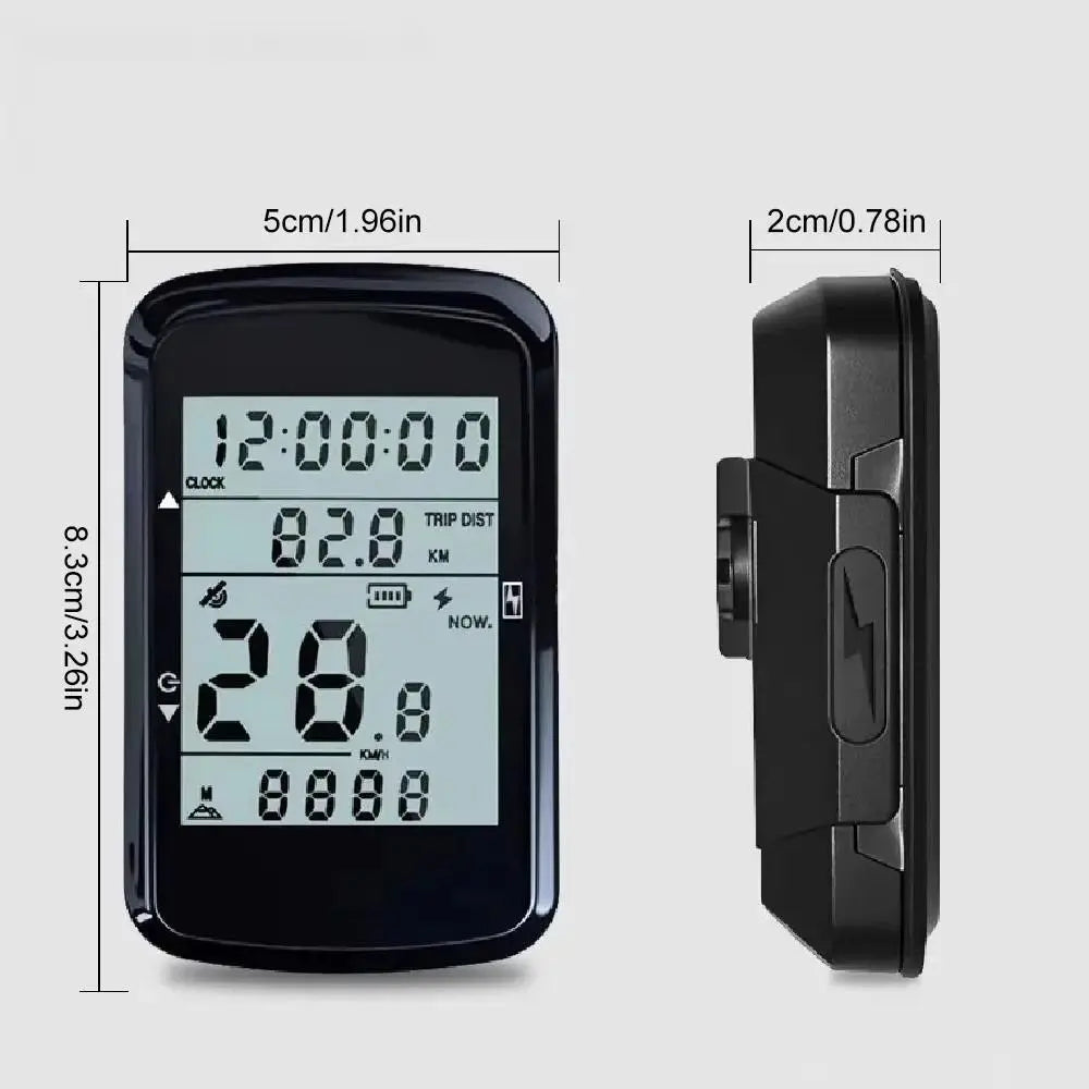 GPS Bike Speedometer 2.4" Screen Rechargeable Cycling Computer GPS Cycling Computer PLUSH