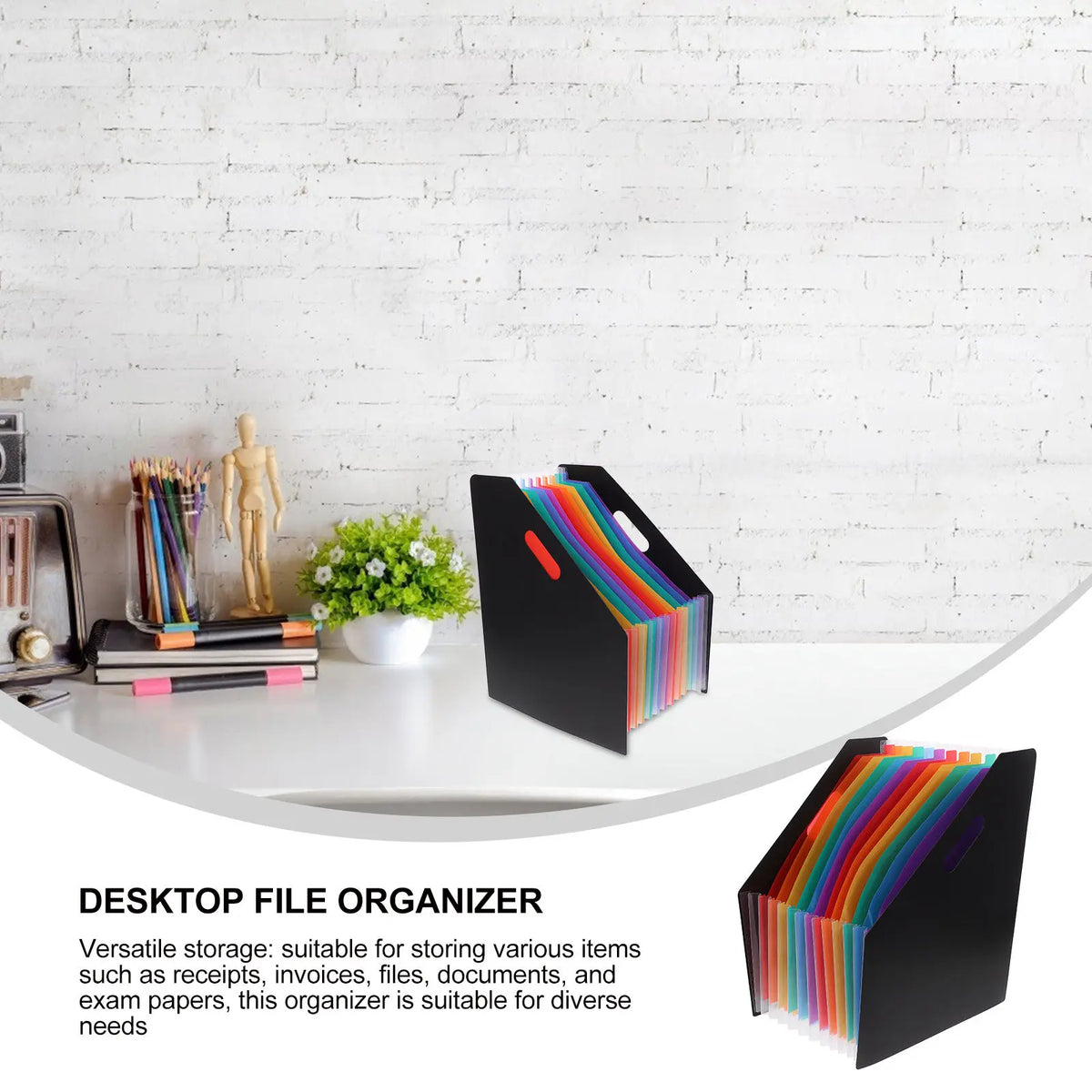Vertical Accordion File Folder | Large Capacity Document Organizer Accordion File Organizer PLUSH Default Title