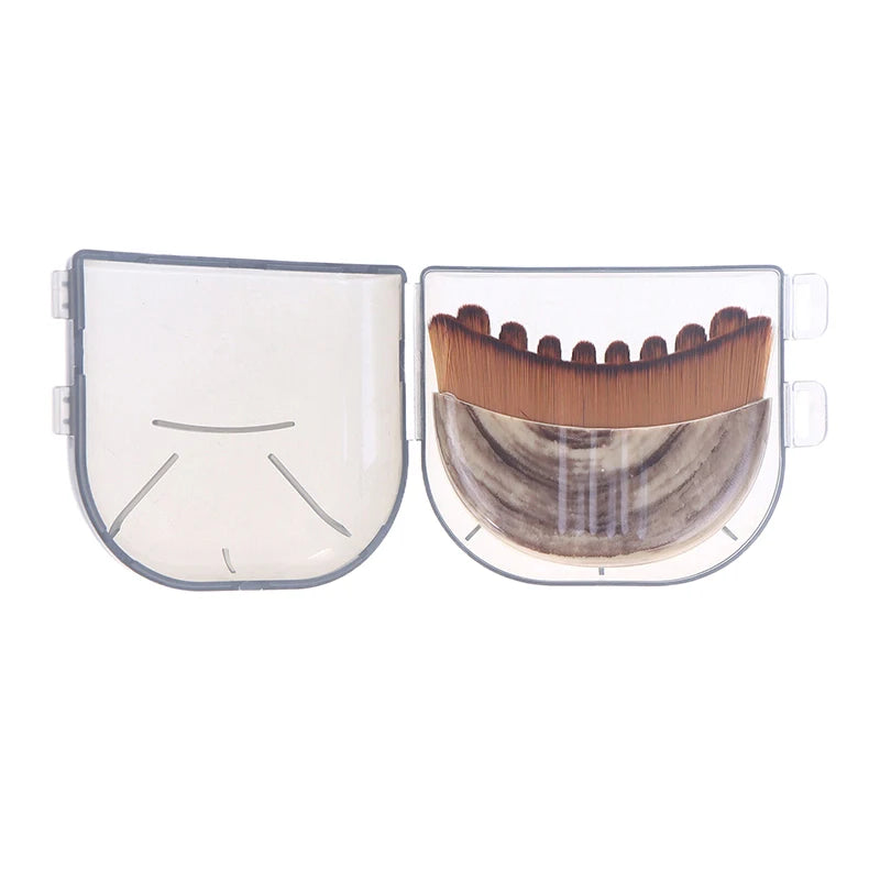 SADOER Facial Sculpting Brush – Soft Bristle Contouring Tool Facial Sculpting Brush PLUSH Gray