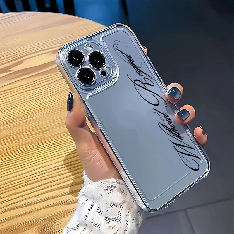 Artistic Letters Shockproof Case – Samsung Galaxy S22–S26 Phone Case PLUSH
