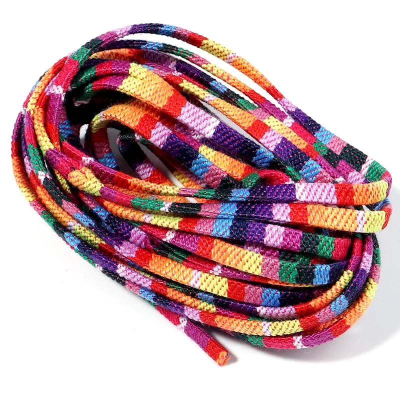 5 Yards 5mm Ethnic Woven Cotton Cord – Macrame & Bracelet Rope Craft Cord PLUSH mixed 02 5mm