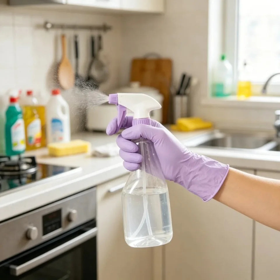 Light Purple Nitrile Disposable Gloves Powder Free Latex Free 50/100 Disposable Nitrile Gloves PLUSH