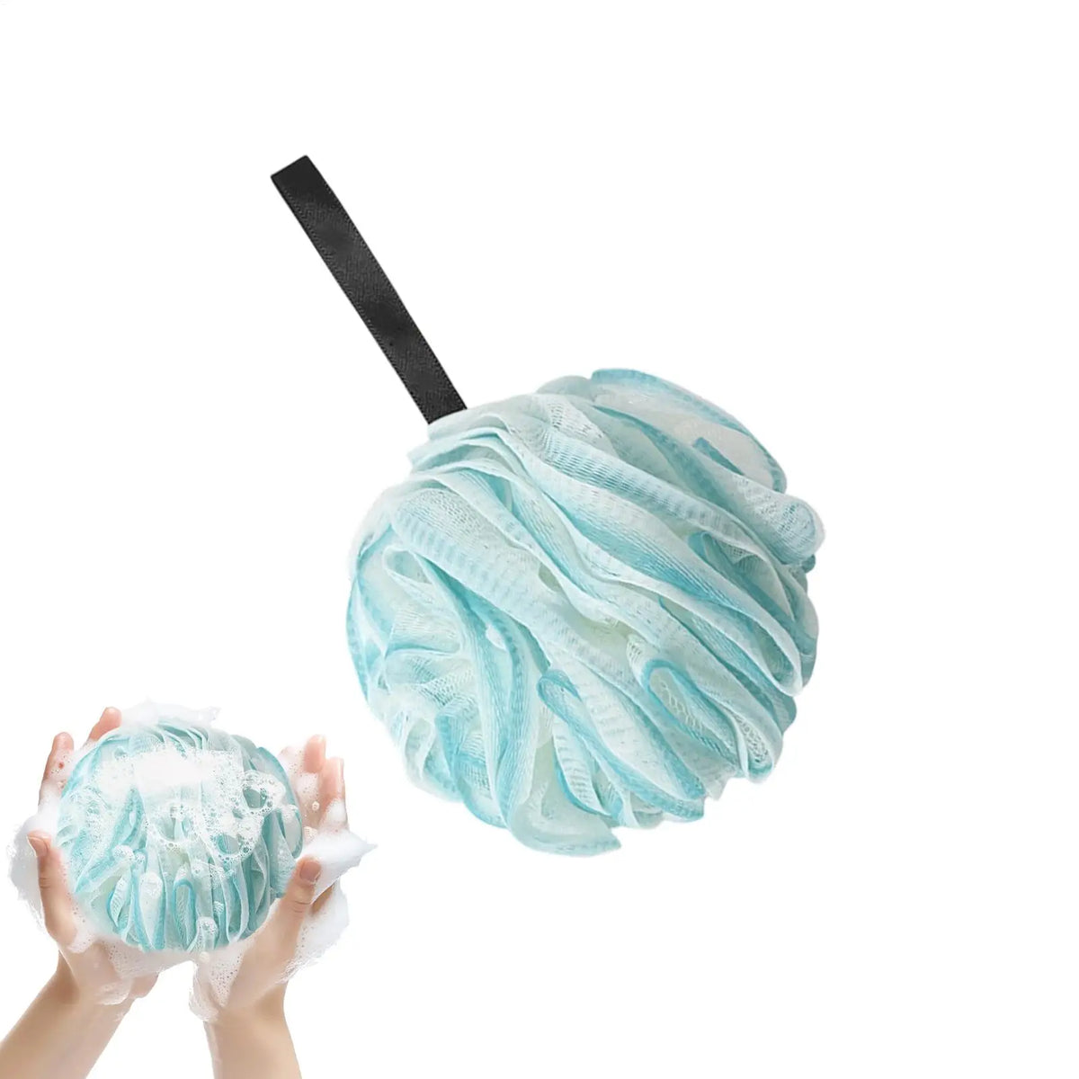 Loofah Mesh Bath Sponge Body Scrubber | Rich Lather Shower Ball Bath Loofah Sponge PLUSH