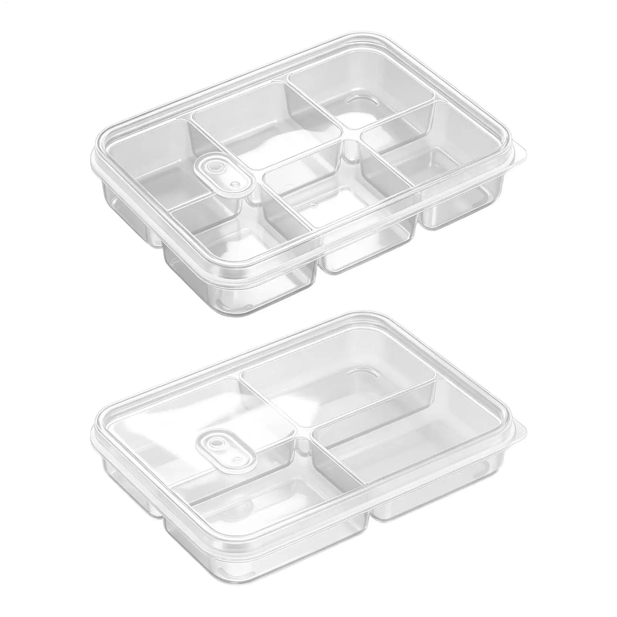 Transparent Divided Fridge Storage Box – Airtight Food Keeper Food Storage Container PLUSH