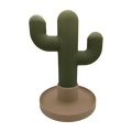 Cactus Headphone Stand & Desk Organizer | 3D Printed Decor Desk Organizer Stand PLUSH Green S