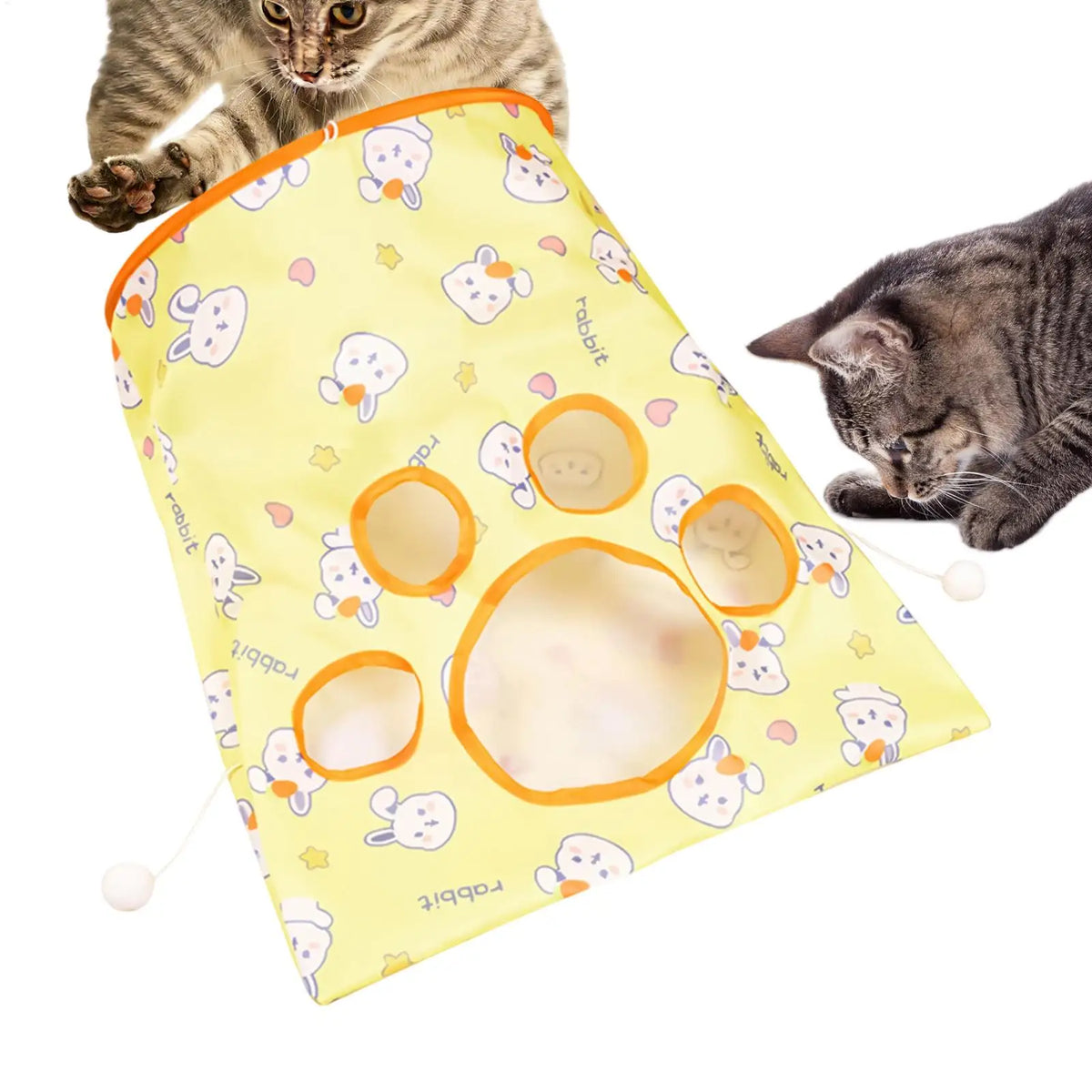 Foldable Cat Tunnel Toy with Crinkle Paper | Interactive Pet Toy Cat Tunnel Toy PLUSH Default Title