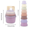8-Piece Stacking Cups Toy Set for Rabbits & Small Pets Small Pet Toy Set PLUSH 8Pcs