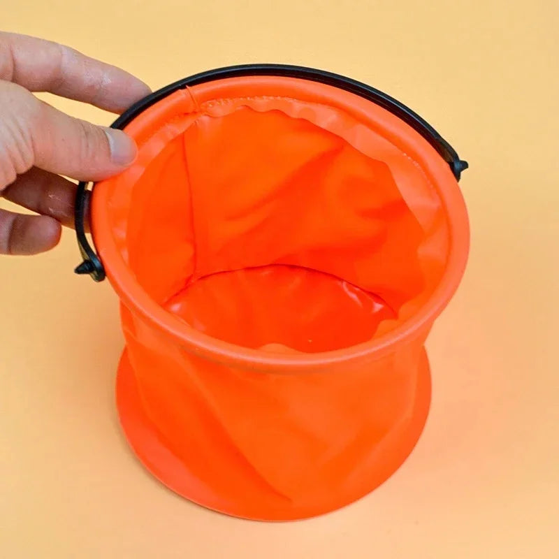 Folding Fishing Bucket – Portable PVC Bait & Live Fish Bucket Folding Fishing Bucket PLUSH