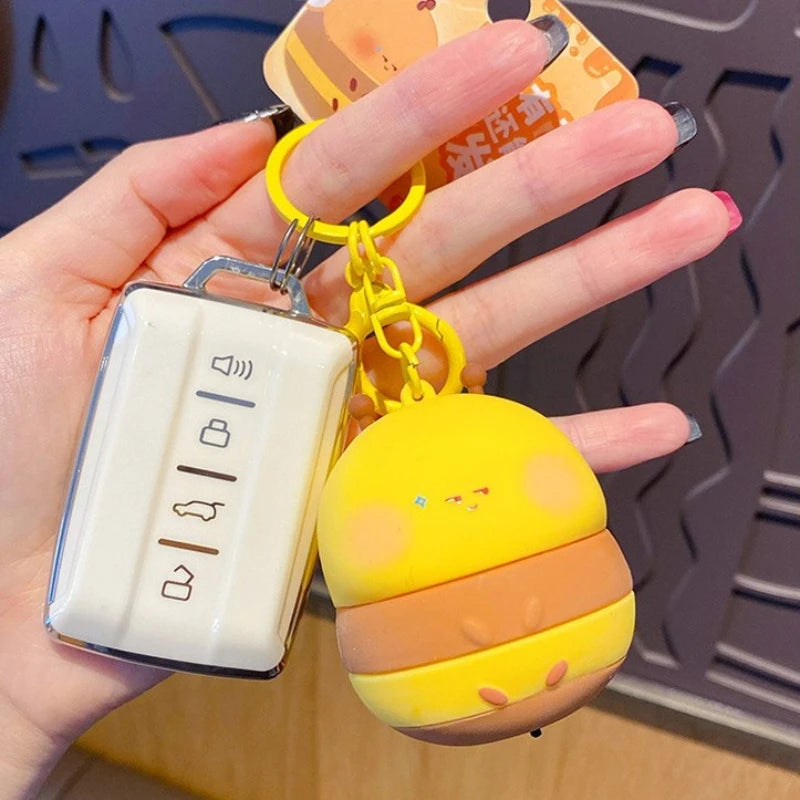Glowing Bee Silicone Keychain – Cute Light-Up Bag Charm Novelty Keychain PLUSH