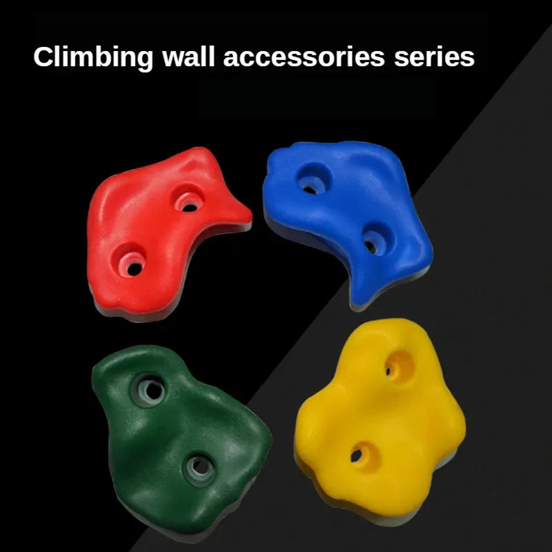 10-Piece Kids Rock Climbing Wall Holds – Indoor Grip Kit Kids Climbing Holds PLUSH