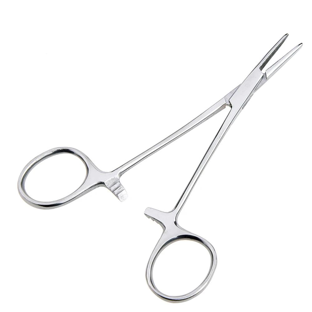 Stainless Steel Fishing Locking Forceps – Straight & Curved Tip Fishing Locking Forceps PLUSH 14cm-straight