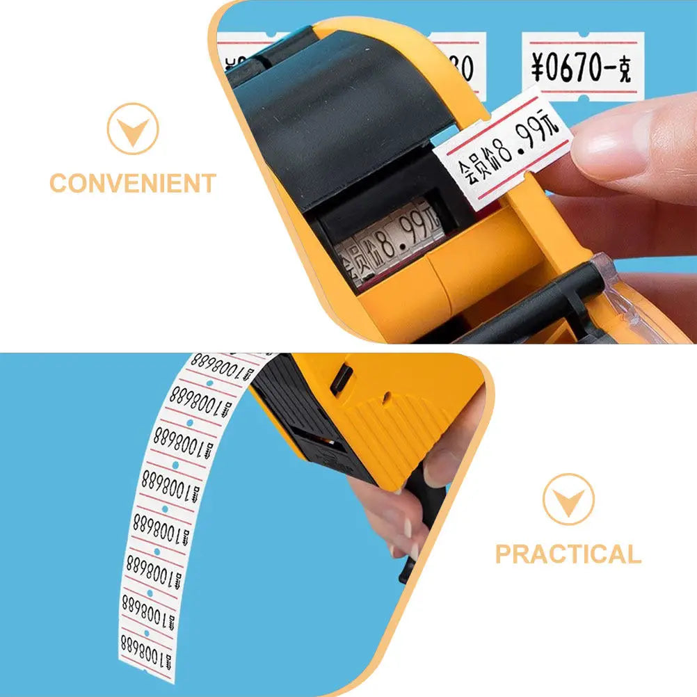 10 Rolls Adhesive Pricing Labels – 40,000 Barcode Stickers Pricing Label Rolls PLUSH