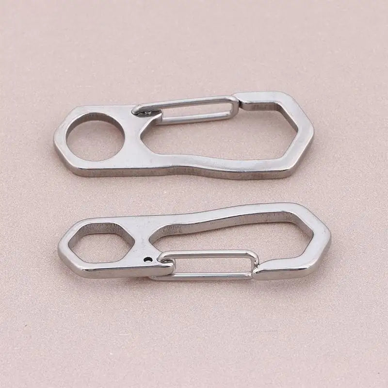 Stainless Steel Carabiner Snap Hooks & Keychain Clips 2/5 Pack Carabiner Snap Hooks PLUSH