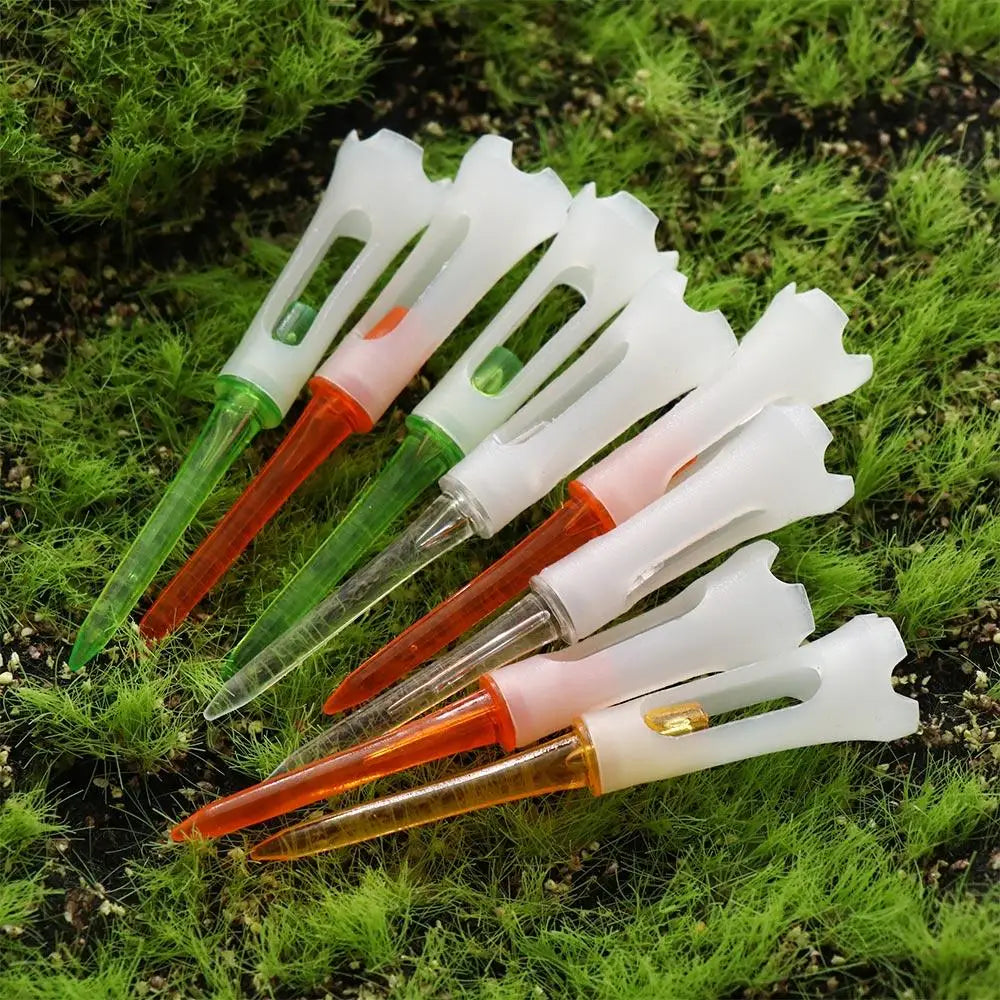 10pcs 83mm Rubber Cushion Golf Tees – Multicolor Plastic Set Golf Tees PLUSH