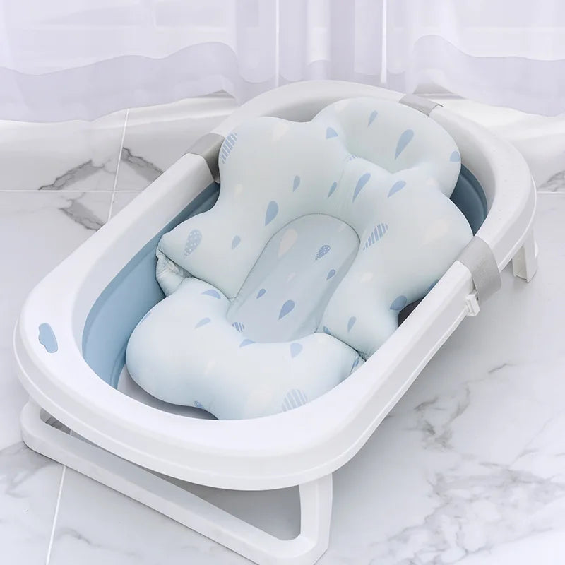 Foldable Baby Bath Support Pad – Newborn Bathing Hammock Baby Bath Hammock PLUSH