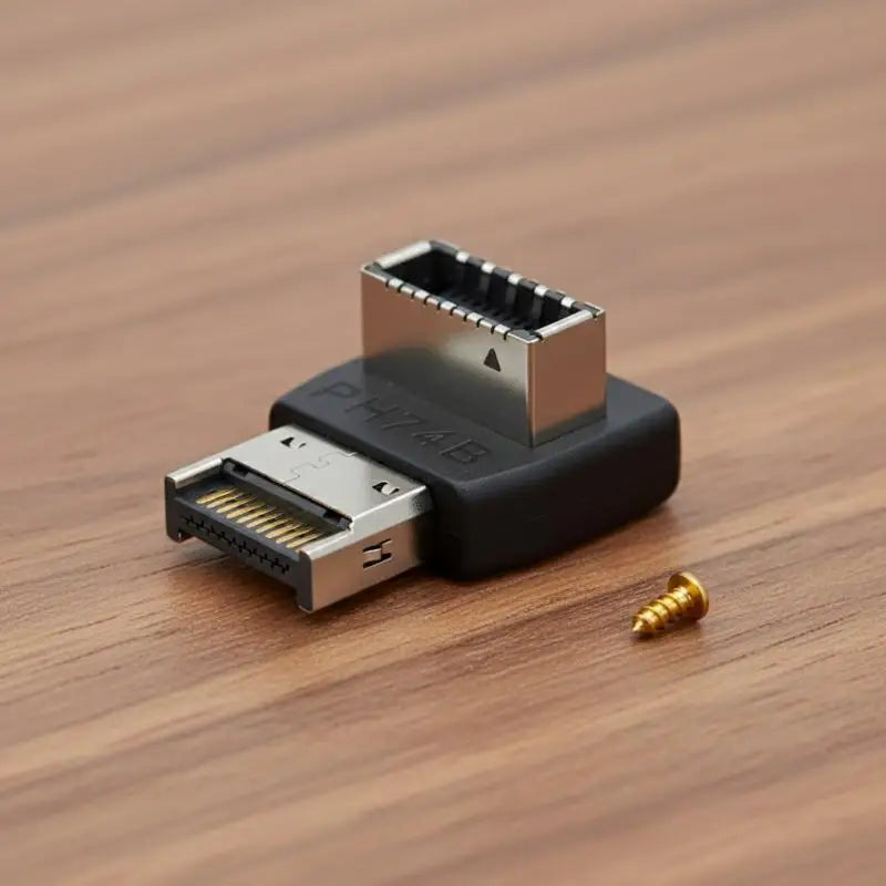 USB 3.1 Type-E 90° to Type-C Header Adapter for PC Motherboard PC Header Adapter PLUSH
