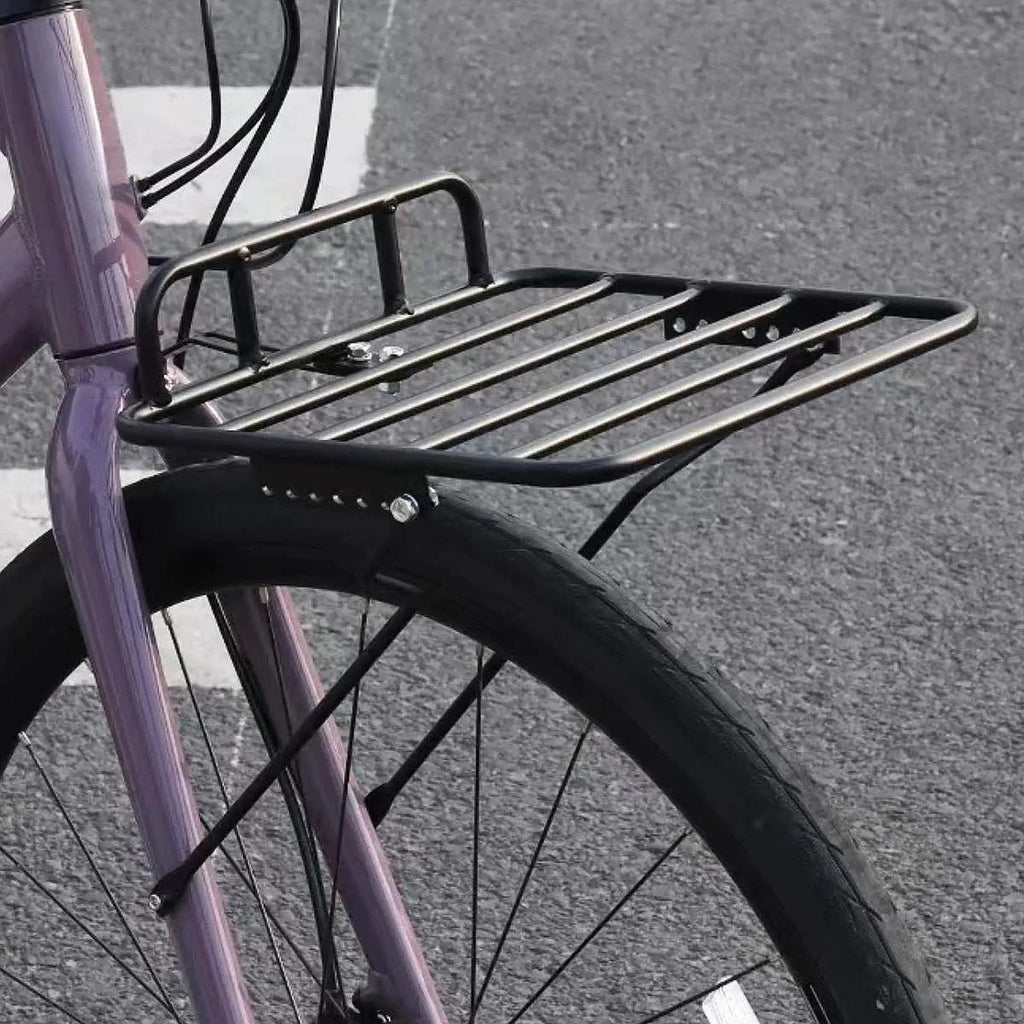 Dolity Steel Bike Front Cargo Rack – Heavy Duty Carrier Bike Cargo Rack PLUSH