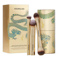 HOURGLASS Dragon Series 3-Piece Complexion Makeup Brush Set Makeup Brush Set PLUSH Gold