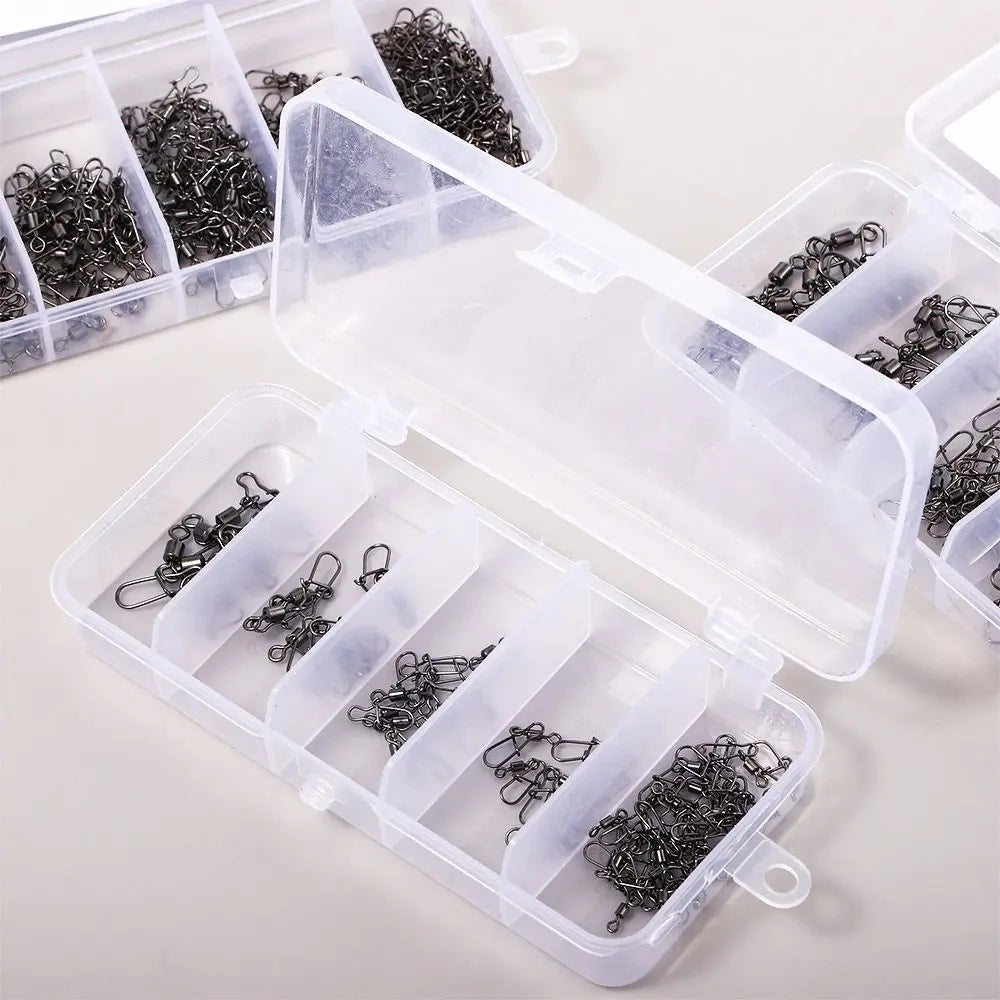Ball Bearing Fishing Connector Swivels – Interlock Snap 50–200pcs Fishing Swivels PLUSH