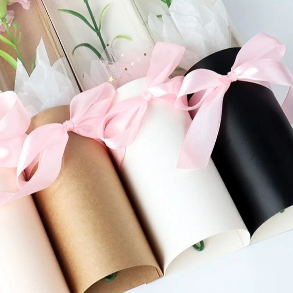 5pcs Hug Bucket Bouquet Bags – Transparent Flower Wrapping Flower Wrapping Bags PLUSH
