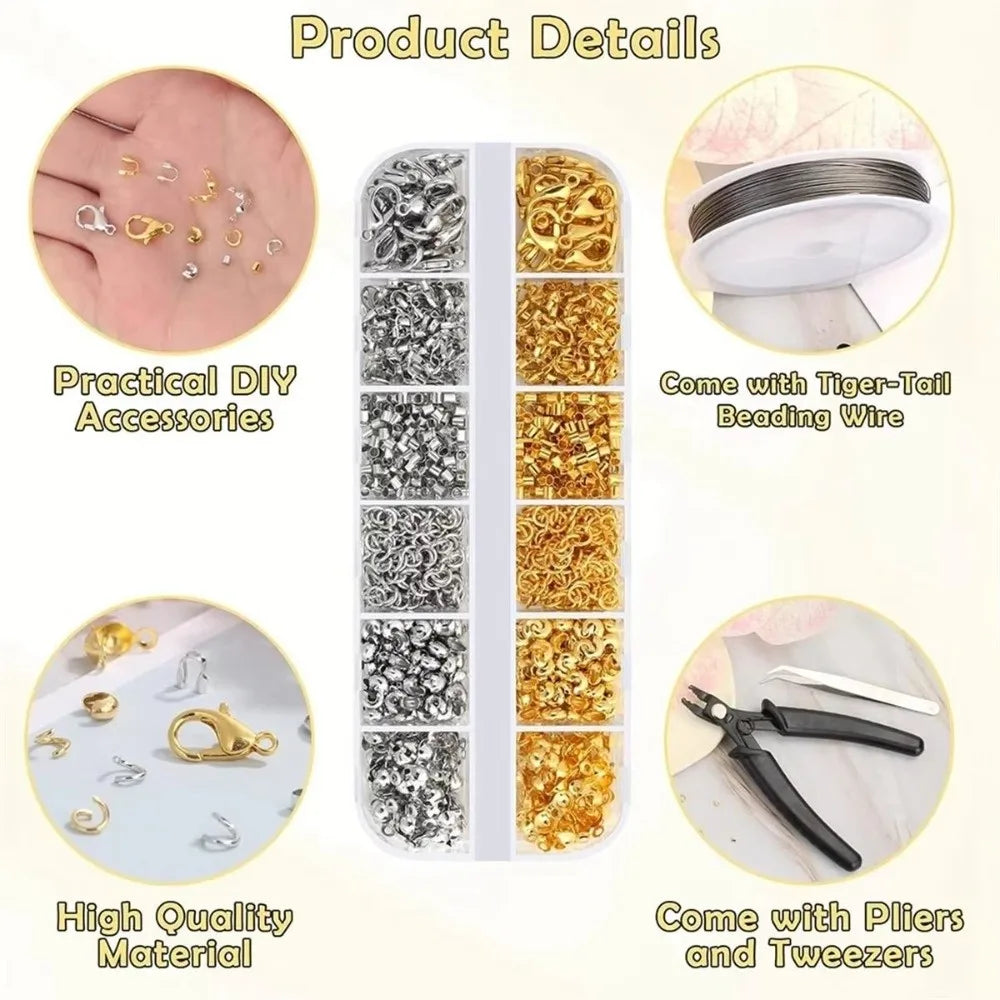 Jewelry Making Supplies Kit – Pliers, Jump Rings & Crimp Tools Jewelry Making Kit PLUSH