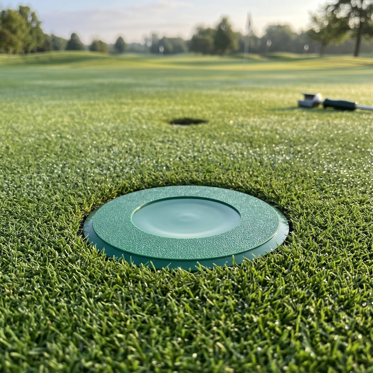 Textured Golf Cup Cover – Durable Hole Cover for Greenskeepers Golf Cup Cover PLUSH