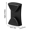 Drop-Proof Ski Goggle Clips 2pcs – Secure Grip Belt Buckles Ski Goggle Clips PLUSH Black 2Pcs