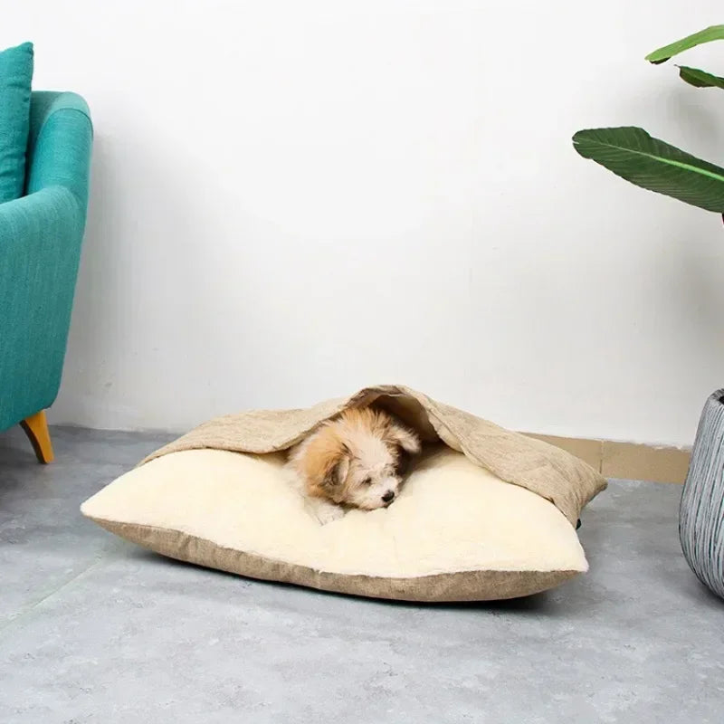 Washable Plush Pet Bed – Warm Dog & Cat Sofa Cushion Pet Bed PLUSH