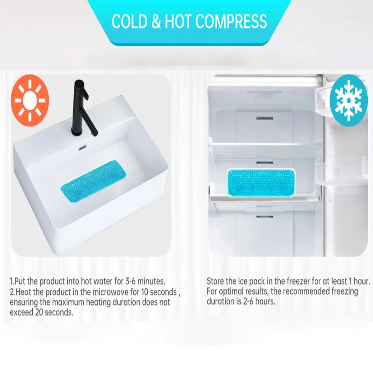 Reusable Hot Cold Gel Pack – Neck Back Body Comfort Hot Cold Therapy Pack PLUSH