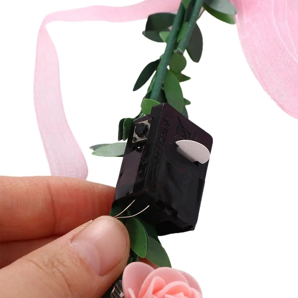 LED Flower Crown Headband – Luminous Garland Wreath for Women LED Flower Headband PLUSH