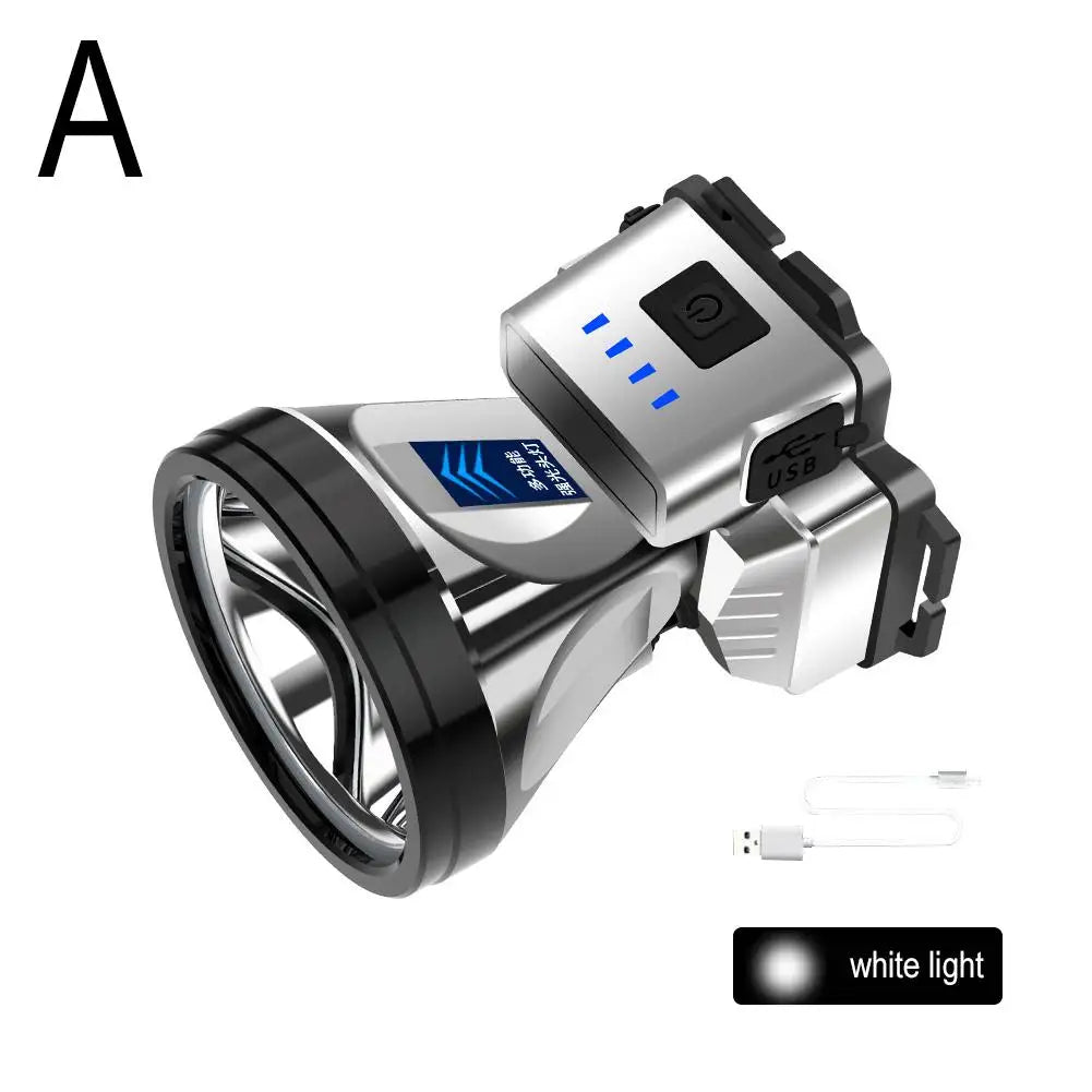 USB Rechargeable LED Headlamp – Waterproof Camping & Fishing Light LED Headlamp PLUSH A