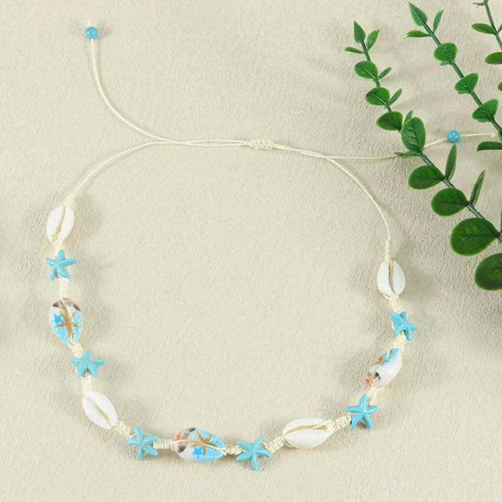 Bohemian Sea Series Starfish & Turtle Beaded Bracelet Beaded Strand Bracelet PLUSH style G