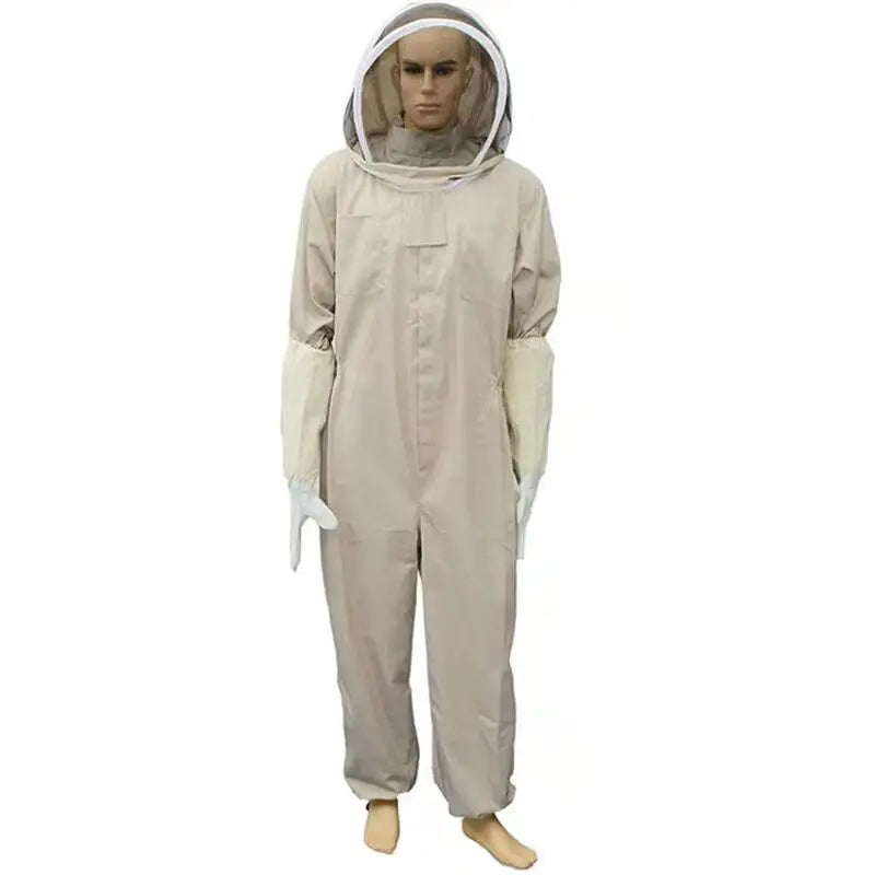 Professional Beekeeping Suit – Full Body Veil Hood Jacket & Pants Beekeeping Suit PLUSH