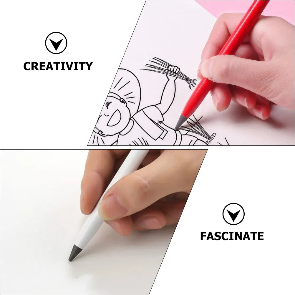3-Pack Everlasting Inkless Pencils – No-Sharpen Sketch & Writing Inkless Drawing Pencils PLUSH