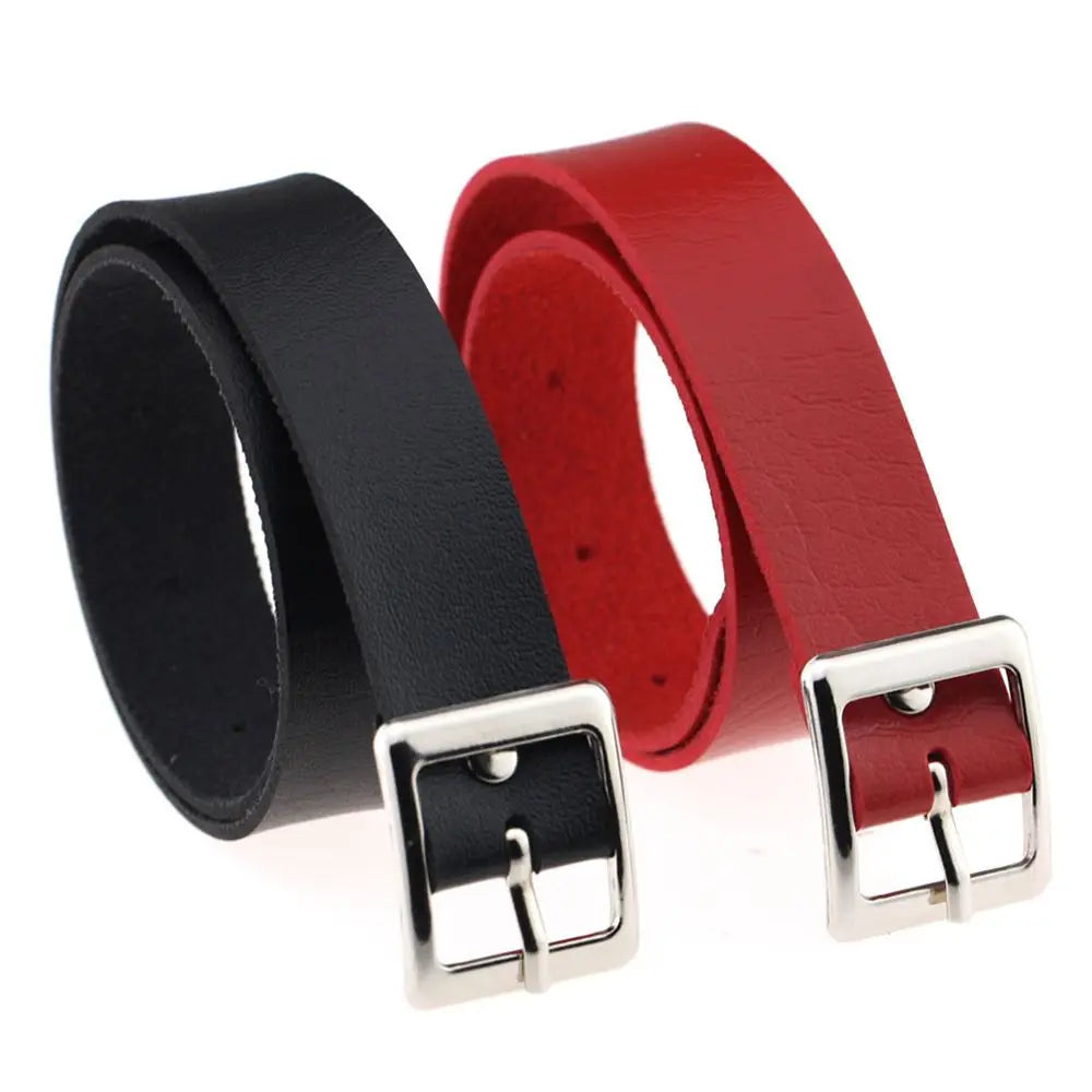 Gothic Harajuku PU Leather Buckle Choker Collar Necklace Choker Collar Necklace PLUSH