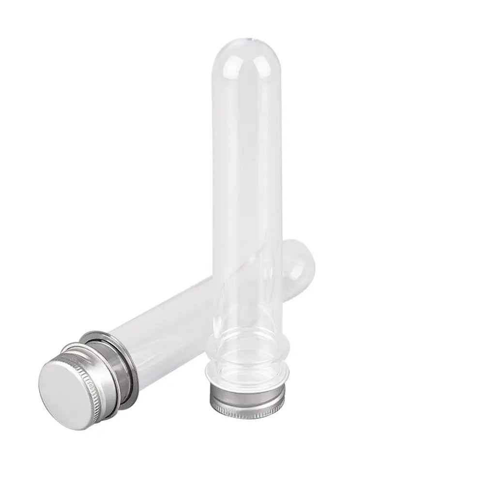 10pcs Clear Plastic Test Tubes with Lids – Mini Sample Containers Sample Tube Containers PLUSH Default Title