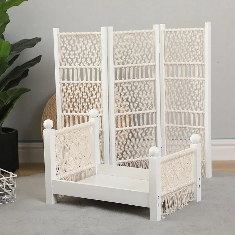 Handmade Newborn Photography Posing Bed | Pine & Cotton Prop Newborn Photography Prop PLUSH