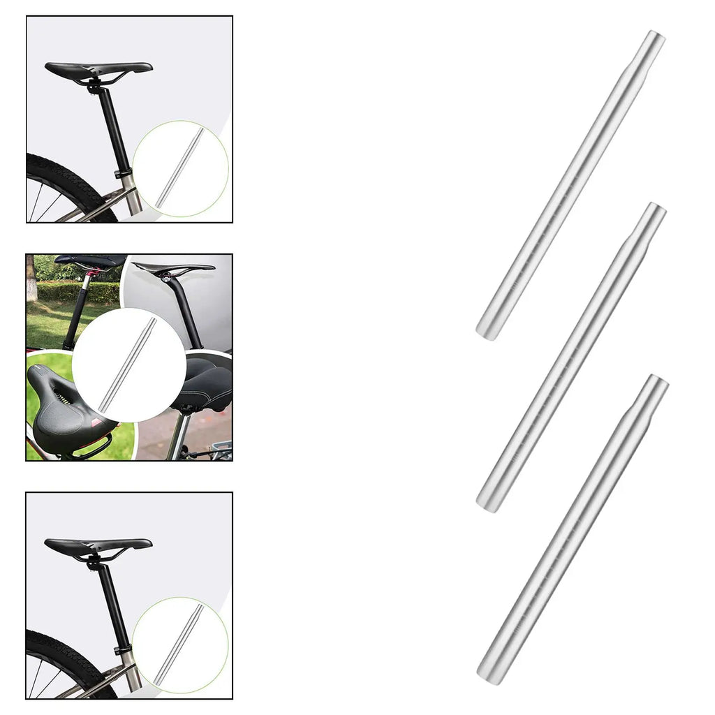 25.4mm Aluminum Alloy Bike Seat Post CNC Slim Head – 2 Pack Bicycle Seatpost PLUSH