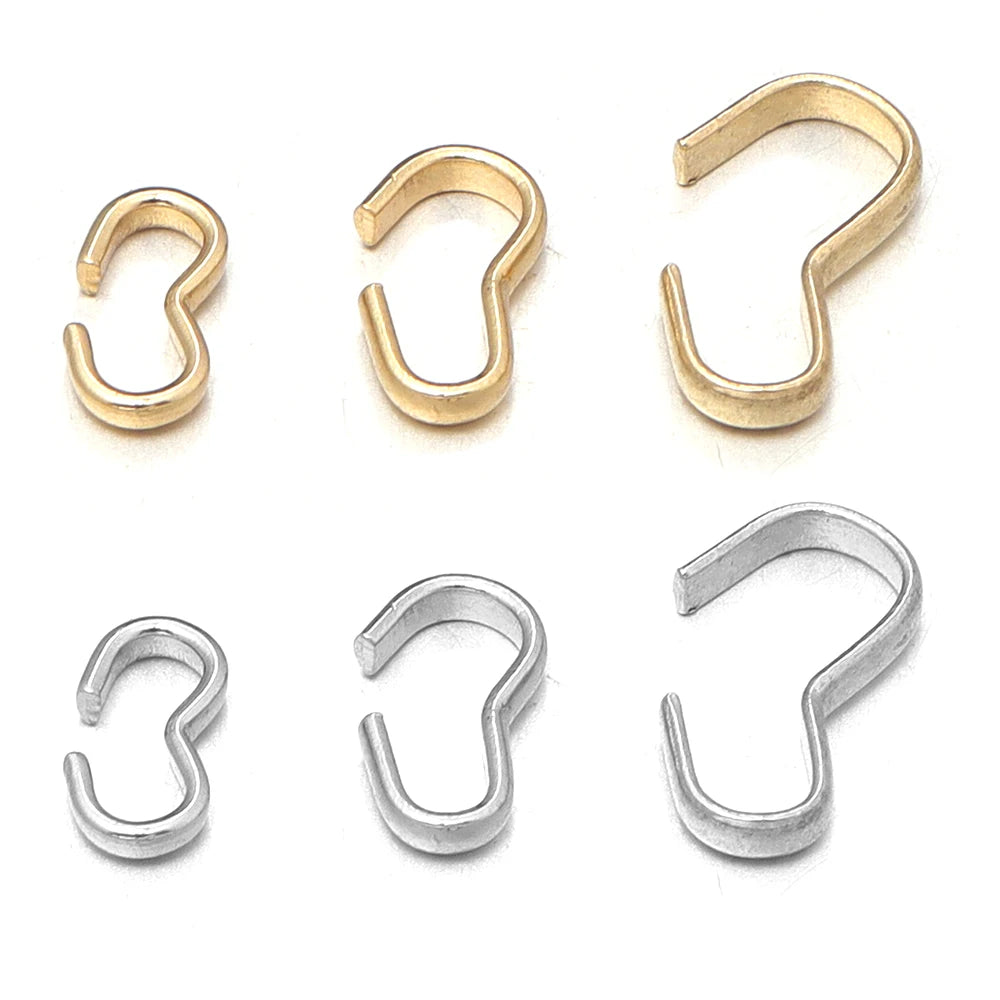 50pcs Stainless Steel Pinch Clip Bail Clasps – DIY Jewelry Jewelry Findings PLUSH