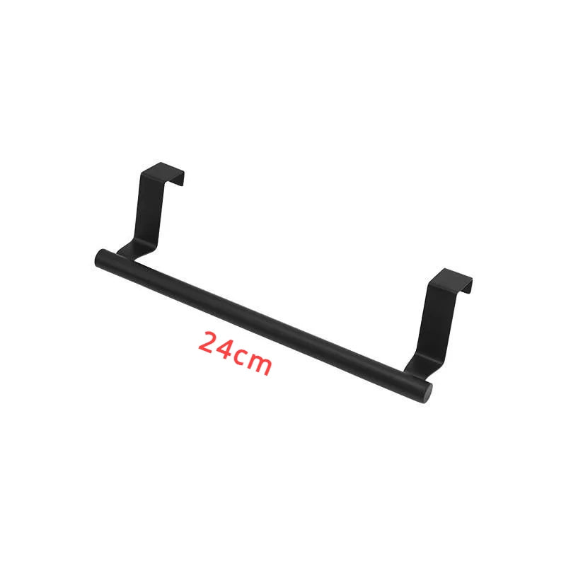Over Cabinet Door Towel Rack – Punch-Free Steel Hanger Over-Door Towel Rack PLUSH S 1Pcs